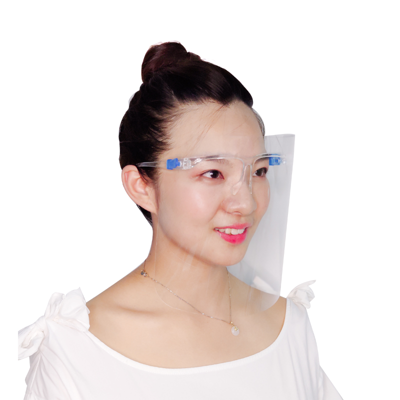 Fashion Full Cover Plastic Clear Visors Plastic Eye Shield Antifug Face Glass